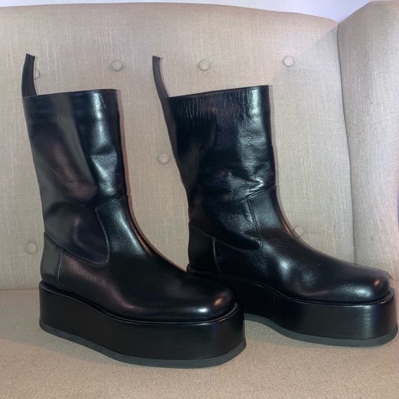 GIA BORGHINI RHW Rosie Short 23 Platform boot sz 38 - Picture 12 of 12